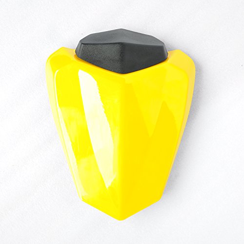 Rhegene Motorcycle Rear Tail Painted Passenger Seat Cowl Cover for Yamaha YZF1000 R1 2009-2010 Yellow