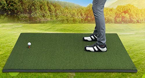 P4G 3' x 5' Premier Quality Professional Fairway Mat, with 12mm Nylon Turf and 10mm EVA Base, Foldable Golf mats Pack with Carton Box