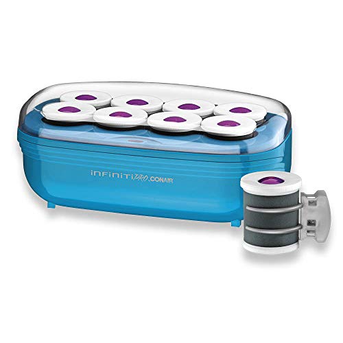 Conair Instant Heat Tourmaline Ceramic Flocked Hot Rollers, 2-inch Hot Roller Setter for Mega Volume and Smooth Waves