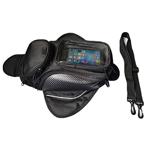 Motorcycle Gas Oil Fuel Tank Saddle Bag Magnetic Tank Bag Waterproof Shoulder Bag for Honda Suzuki Kawasaki