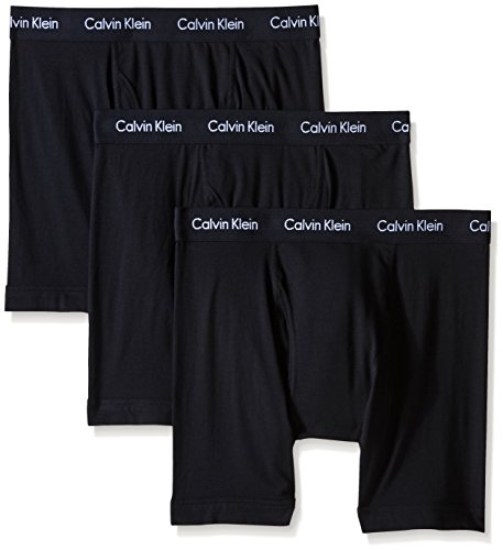Calvin Klein Men's Cotton Stretch Multipack Boxer Briefs, Black, Medium