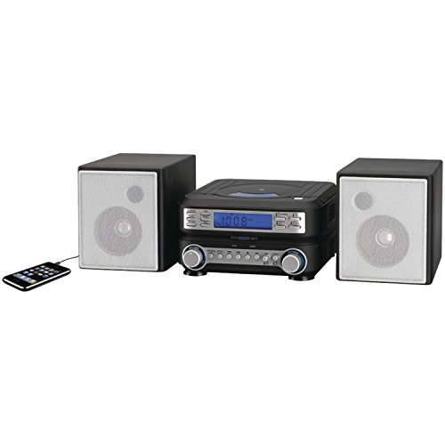 GPX HC221B Compact CD Player Stereo Home Music System with AM/ FM Tuner