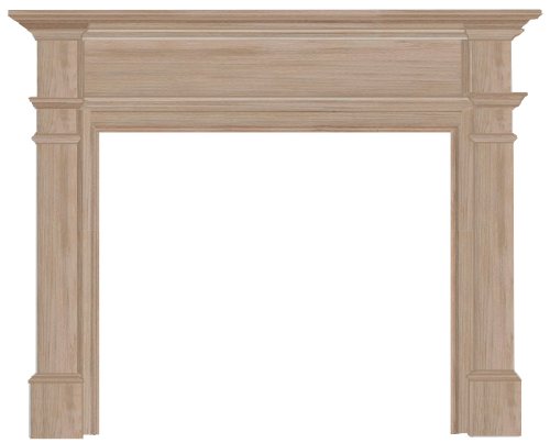 Pearl Mantels 120-56 Windsor Fireplace Mantel Surround, 56-Inch, Unfinished