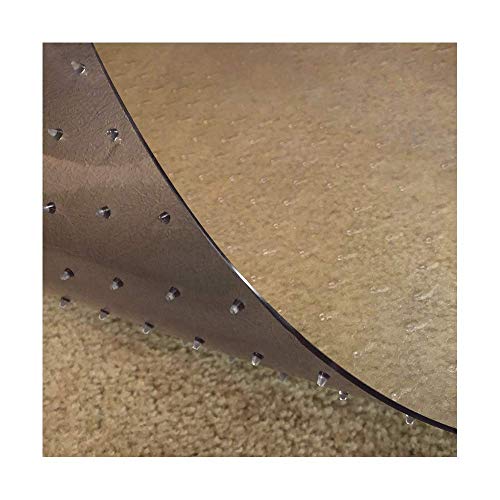 Resilia - Deluxe Clear Vinyl, Plastic Floor Runner/Protector for Deep Pile Carpet - Non-Skid, Textured Pattern, (36 Inches Wide x 6 Feet Long)