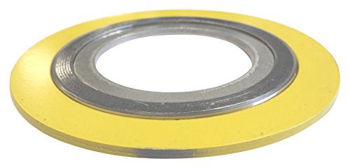 Sur-Seal, Inc. Teadit 9000IR1500304GR300 Spiral Wound Gasket with 304SS Inner Ring, 1-1/2' Pipe Size x 300# Class Flange x 304SS/Flexible Graphite