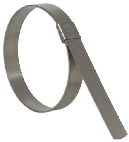 BAND-IT CP1699 5/8' Wide x 0.025' Thick 4' Diameter, Galvanized Carbon Steel Center Punch Clamp (25 Per Pack)