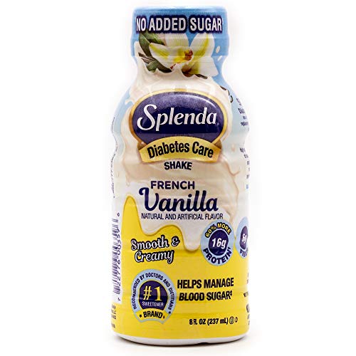 SPLENDA Diabetes Care Shakes - Meal Replacement Shake, 8 Fluid Ounces Per Bottle (French Vanilla, 6 Pack)