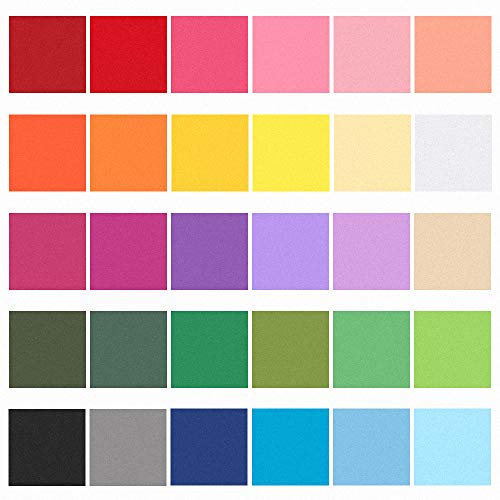 Outuxed 6000pcs 2inch Tissue Paper Squares, 30 Assorted Colors for Arts Craft DIY Scrapbooking Scrunch Art