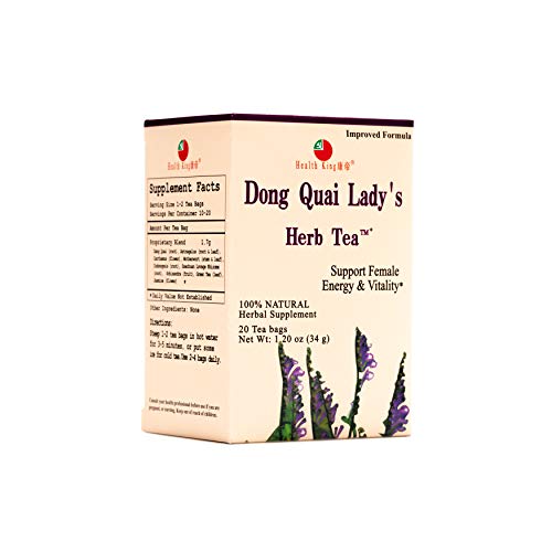 Health King Dong Quai Lady's Herb Tea, Teabags, 20 Count Box
