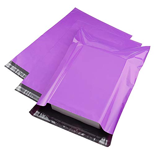 Metronic 10x13 Poly Mailers Purple Shipping Bags 100PC Envelopes Mailers with Self Adhesive Purple Poly Bags Waterproof and Tear-Proof Postal Bags