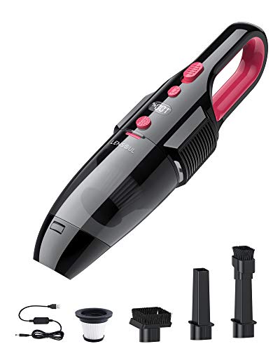 Handheld Vacuum Cordless, Powerful Suction Wet & Dry Vacuum Cleaner, Portable Car Vacuum Cleaner, Rechargeable Hand Vacuum for Home and Car Cleaning