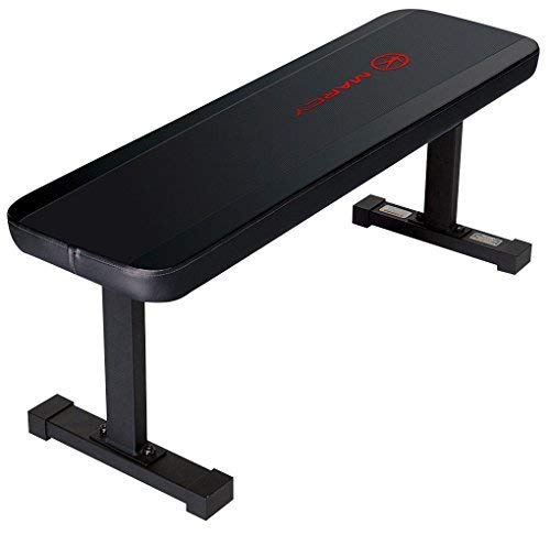 Marcy Flat Utility 600 lbs Capacity Weight Bench for Weight Training and Ab Exercises SB-315