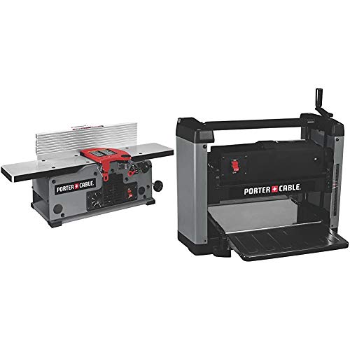 PORTER-CABLE Benchtop Jointer, Variable Speed, 6-Inch (PC160JT) & Thickness Planer, 12-Inch (PC305TP)