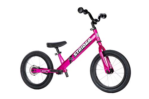 Strider - 14x Sport Balance Bike, Ages 3 to 7 Years, Pink - Pedal Conversion Kit Sold Separately