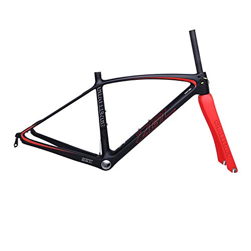 MinCHI257 100% Full Carbon Aero Road Bicycle Frame with Fork BB86 Lightweight 1050g 53cm