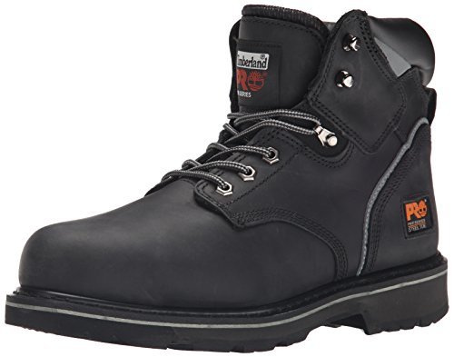 Timberland PRO mens 6' Pit Boss Steel Toe Snow Shoe, Black Oiled Full-grain Leather, 10.5 US