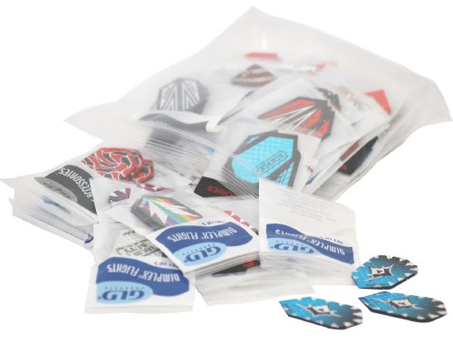 Viper Assorted Dimplex Dart Flights: 50 Sets of Slim Flights, 150 Pieces