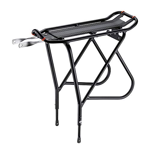 Ibera Bike Rack – Bicycle Touring Carrier with Fender Board, Frame-Mounted for Heavier Top & Side Loads, Height Adjustable for 26'-29' Frames