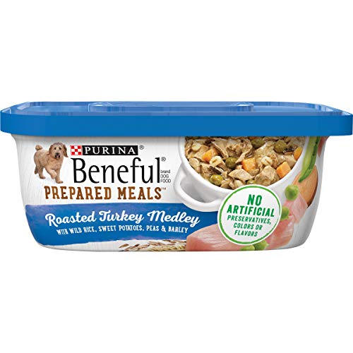 Purina Beneful Gravy Wet Dog Food, Prepared Meals Roasted Turkey Medley - (8) 10 oz. Tubs