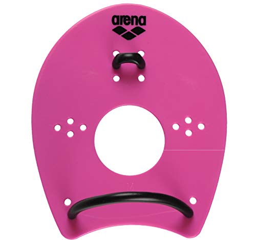 Arena Elite Hand Paddle, Pink/Black, Medium