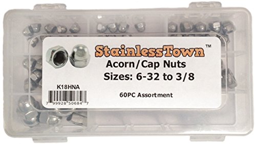 Stainless Steel Acorn (Cap) Nut Assortment Kit