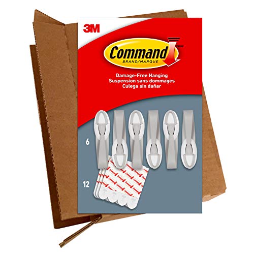 Command 6 Cord Bundlers, 12 Strips, each bundler holds up to 2 pounds, easy to open packaging, Organize your dorm