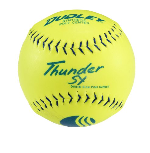 Dudley USSSA Thunder SY Slowpitch Classic W Stamp Softball - 12 Pack