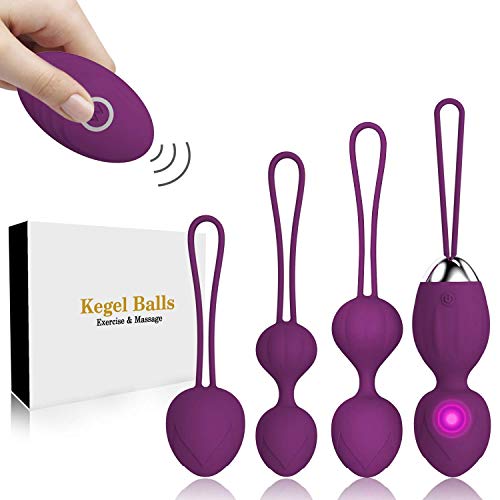 Kegel Balls for Women Ben Wa Balls Pelvic Floor Exercises and Tightening for Beginners & Advanced Kegel Exercise Weights (Purple)