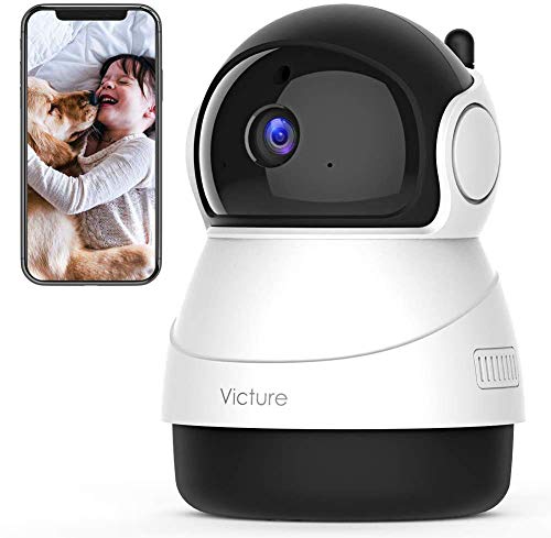 Victure 2020 Upgraded 1080P Pet Camera, 2.4G WiFi Camera with Smart Motion Detection/Tracking, Sound Detection, Two-Way Audio, Night Vision, Cloud Service, iOS/Android, APP -- Victure Home