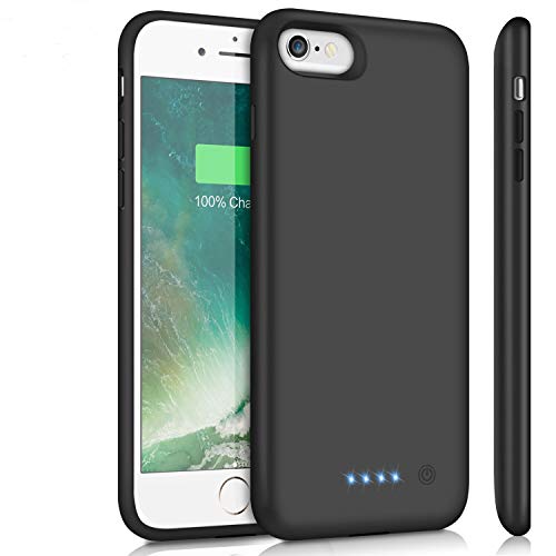 Battery Case for iPhone 6Plus/6s Plus/7Plus /8Plus, Upgraded 8500mAh Portable Charging Case Extended Battery Pack for iPhone 6s Plus/6 Plus/7 Plus /8 Plus Rechargeable Charger Case(5.5 inch)- Black