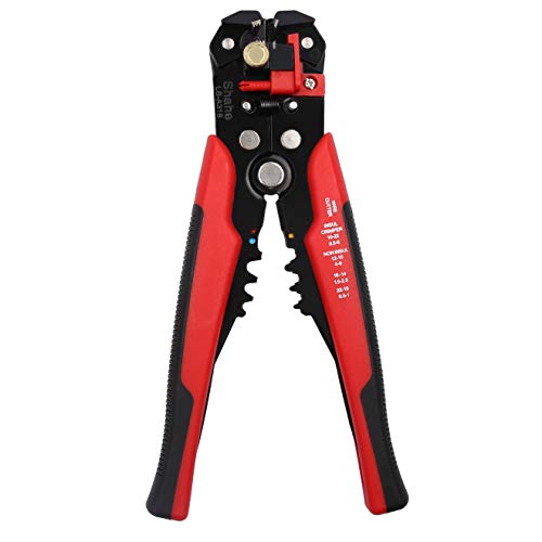 Shahe LS-A318 Wire Stripper, 8in Self-adjusting Stripping Crimper Cutter tools, 3 in 1 Wire Stripping Pliers