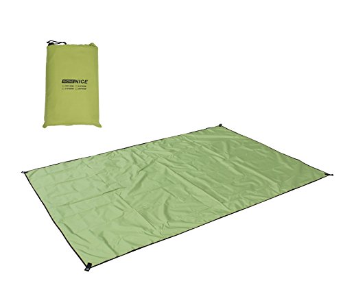 WoneNice Camping Tarp, Waterproof Picnic Mat, Tent Footprint with Carrying Bag for Hike Cam and Adventure,118 x 118 inches