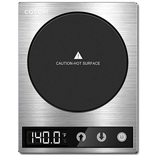 COSORI Coffee Mug Warmer Premium 24Watt Stainless Steel, Best Gift Idea, Office/Home Use Electric Cup Beverage Plate, Water,Cocoa,Milk