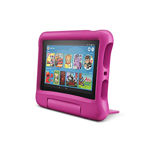 Fire 7 Kids Edition Tablet, 7' Display, 16 GB, Pink Kid-Proof Case