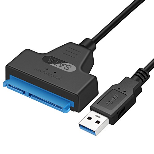 USB 3.0 to SATA III Adapter Cable with UASP SATA to USB Converter for 2.5' Hard Drives Disk HDD and Solid State Drives SSD