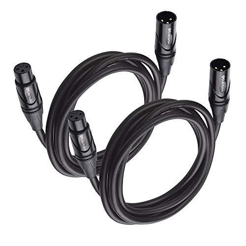 Cable Matters 2-Pack Premium XLR to XLR Microphone Cable 6 Feet