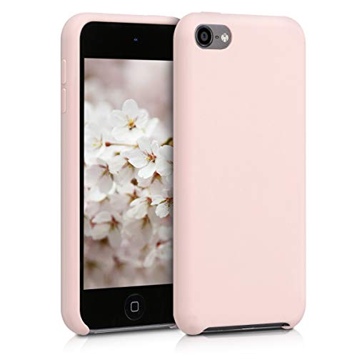 kwmobile TPU Silicone Case Compatible with Apple iPod Touch 6G / 7G (6th and 7th Generation) - Soft Flexible Protective Cover - Dusty Pink