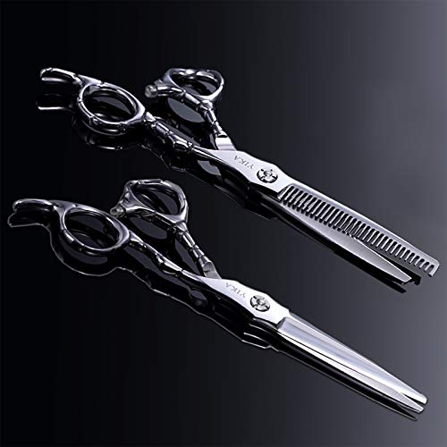 Hair Scissors Thinning Teeth Hair Shears Set -TRULY SHARP - YIKA Professional Barber Scissors Japanese Stainless Steel 6.7 inch