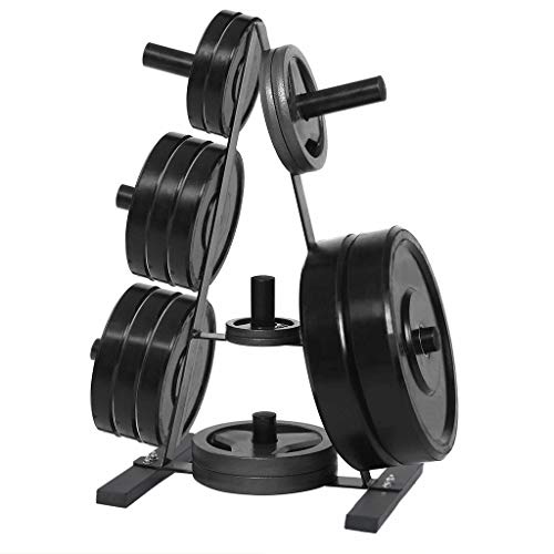 Olympic Weight Plate Rack, A Frame 2 inch Plate Rack Weight Plate Trees, Storage Rack for Weights and Bar, Home Workout Dumbbell Rack (Bearing Capacity: 400 pounds, Size: 37 x 20 x 15 inches)