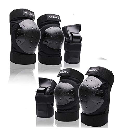 Protective Gear Set for Adult/Youth Knee Pads Elbow Pads Wrist Guards for Skateboarding Cycling Bike BMX Bicycle Scootering 6pcs