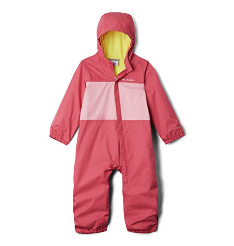 Columbia unisex baby Critter Jitters Suit, Waterproof & Breathable, Fleece Lined Rain Pants, Rouge Pink/Pink Orchid, 12-18 Months US