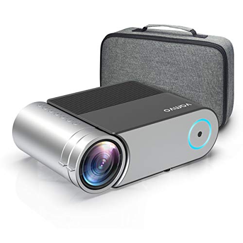 Mini Projector, Vamvo L4200 Portable Video Projector, Full HD 1080P 200” Display Supported; Outdoor Movie Projector 3800 Lux with 50,000 Hrs, Compatible with Fire TV Stick, PS4, HDMI, VGA, AV and USB