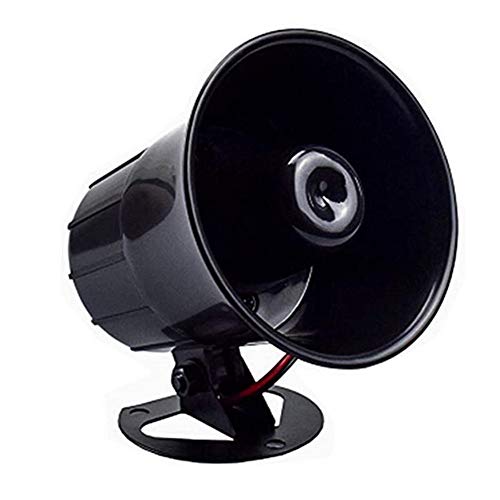 Wired Alarm Siren Horn,Universal 15W DC 6 to 12V Siren Horn for Automobile Alarm and Home Residential Commercial Security Alarm Siren