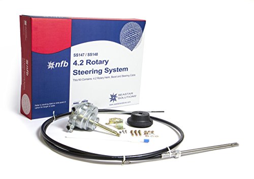 Dometic SeaStar NFB (No Feedback) Rotary Steering Kit with Single Cable, SS14716, 16ft.