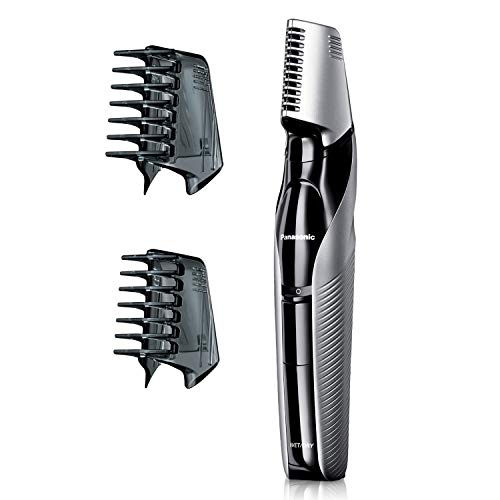 Panasonic Electric Body Groomer and Trimmer for Men ER-GK60-S, Cordless, Showerproof with 3 Comb Attachments, Washable