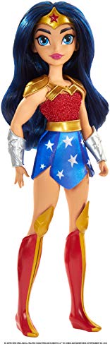 DC Super Hero Girls Wonder Woman Action Doll (Approx. 11 inches) with Removable Accessories, Wearing Iconic Outfit with True-to-Show Details, Great Gift for 6 – 8 Year Olds, Multicolor (GBY55)