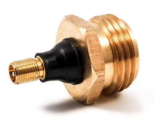 Camco Heavy Duty Brass Blow Out Plug - Helps Clear the Water Lines in Your RV During Winterization and Dewinterization (36153),Brass/Antique Brass