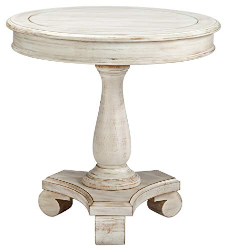 Signature Design by Ashley Mirimyn End Cottage Style Accent Table-Chipped White