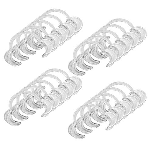 EZGO 20 Pieces (10 Medium+5 Large+5 Small) C-Shape Teeth Whitening Cheek Retractor, Autoclavable Dental Mouth Opener, Disposable Dental Lip Cheek Retractor for Mouthguard Challenge Game