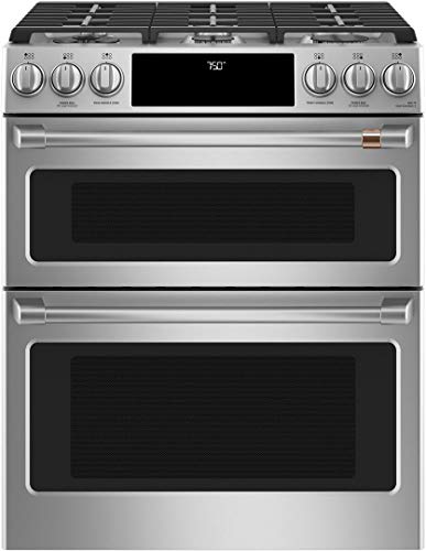 Cafe 30' ADA Slide-In Front Control Gas Double Oven With Convection Range